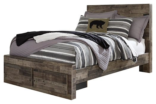 Derekson Panel Bed With 2 Storage Drawers