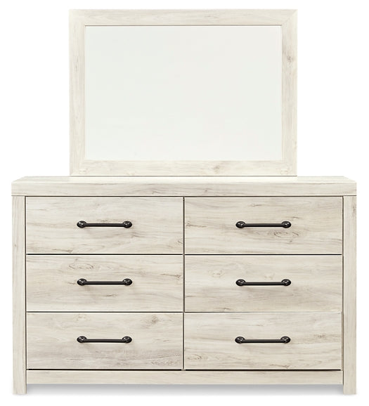 Cambeck Panel Bed With Mirrored Dresser, Chest And Nightstand