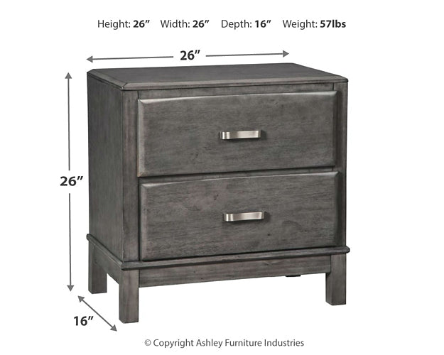 Caitbrook Storage Bed With 8 Storage Drawers With Mirrored Dresser, Chest And 2 Nightstands