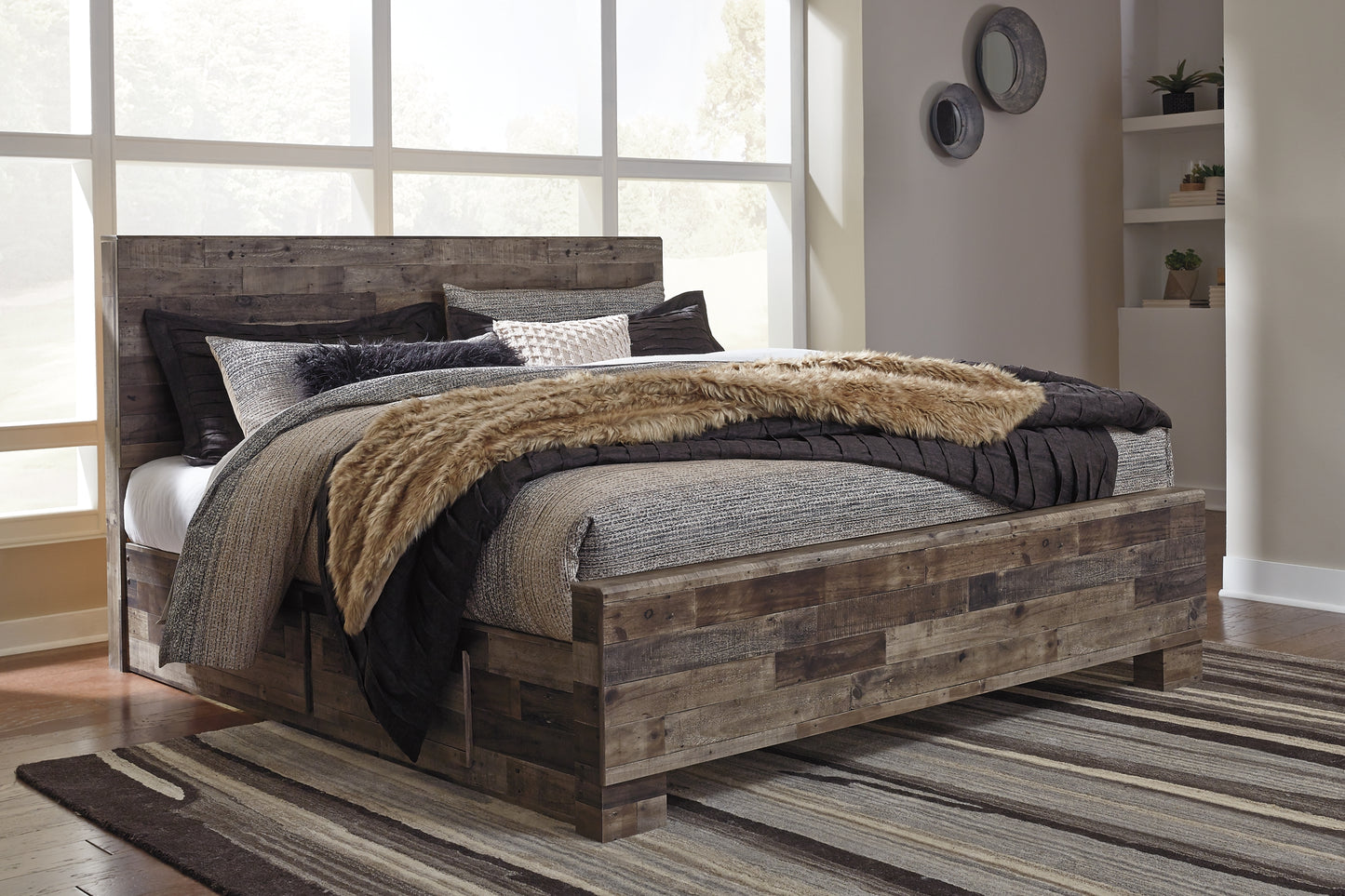 Derekson Panel Bed With 2 Side Storage