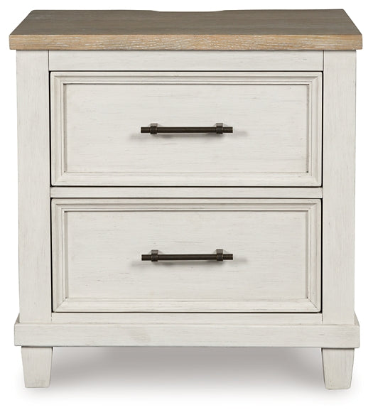 Shaybrock Queen Panel Bed with Mirrored Dresser and Nightstand