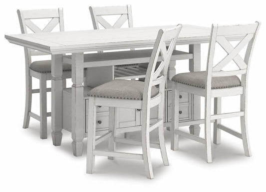 Robbinsdale Counter Height Dining Table and 4 Barstools