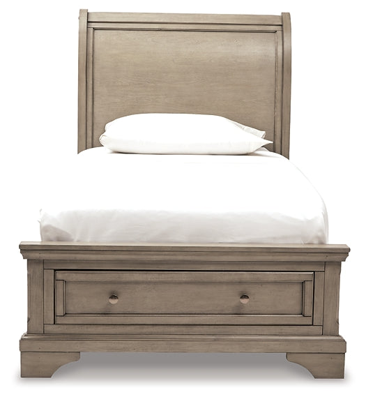 Lettner Queen Sleigh Bed with 2 Storage Drawers