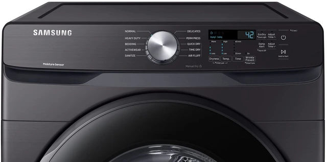 Samsung 7.5 Cu. Ft. Brushed Black Front Load Gas Dryer