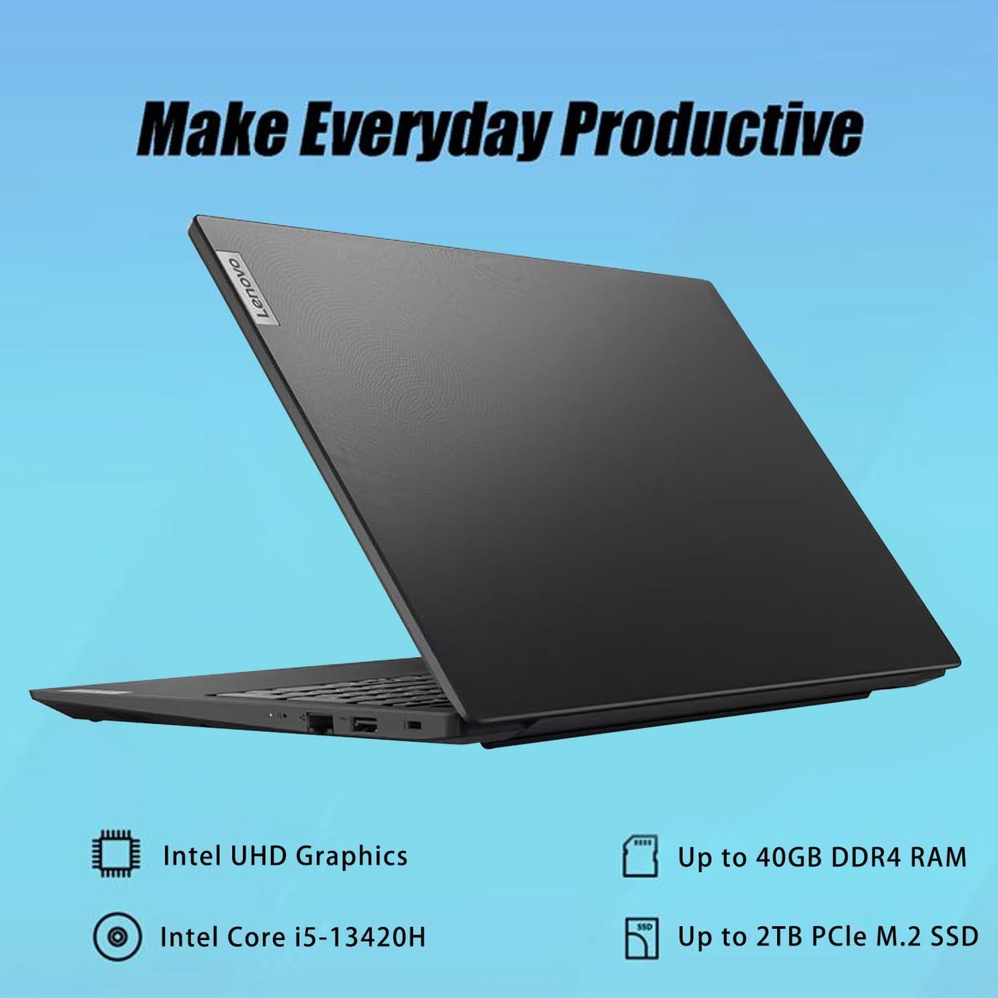 Lenovo V15 G4 15.6" FHD Notebook, AMD Ryzen 3 Processor, 16GB Memory, 512GB SSD, Windows 11 Home