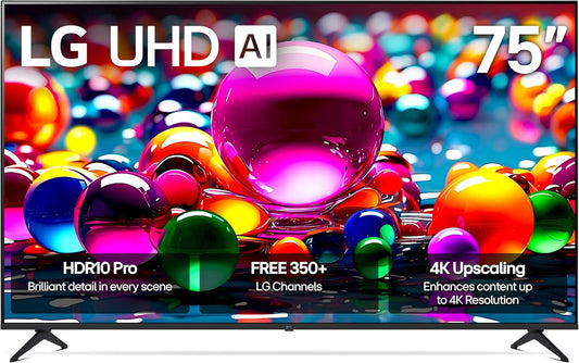 LG 75-Inch Class UHD AI 4K UA77 Series Smart TV w/AI Sound Pro