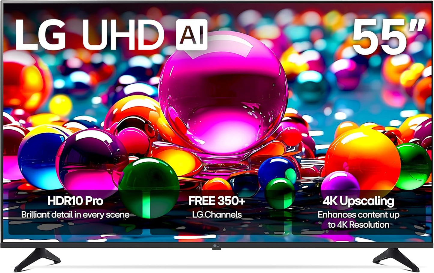 LG 55-Inch Class UHD AI 4K UA77 Series Smart TV w/AI Sound Pro