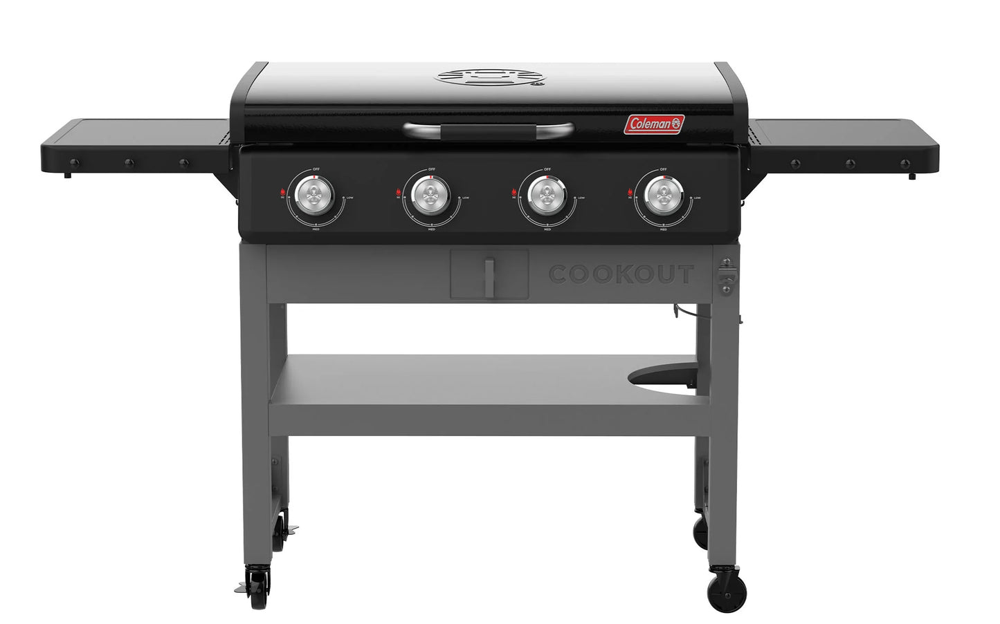 Coleman Cookout 4-Burner Propane Gas Griddle 36 in. Flat Top Grill in Black