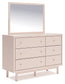 Wistenpine Dresser and Mirror