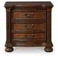 Lavinton California King Poster Bed with Mirrored Dresser, Chest and Nightstand