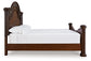 Lavinton King Poster Bed with Mirrored Dresser and Chest