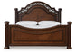 Lavinton King Poster Bed with Mirrored Dresser, Chest and Nightstand