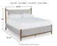Lyncott King Upholstered Bed with Mirrored Dresser and Chest