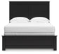 Maribel Full Panel Bed with Mirrored Dresser
