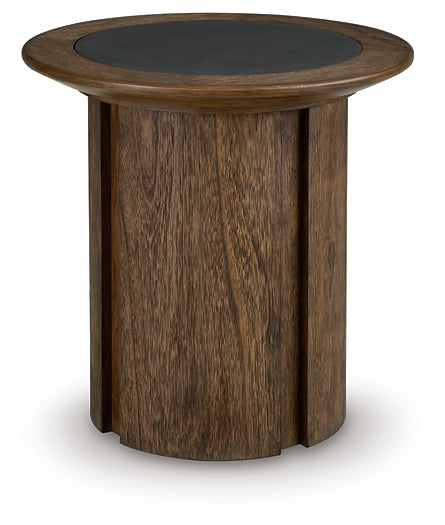 Dontayne Round End Table