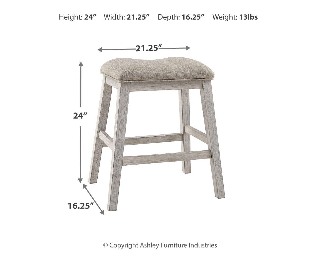 Skempton Counter Height Dining Table and 2 Barstools