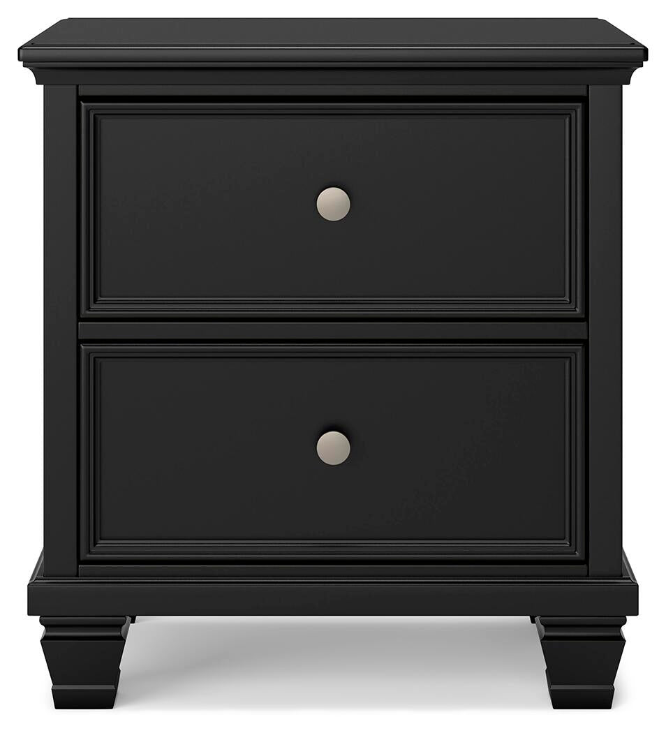 Lanolee Queen Panel Bed with Mirrored Dresser, Chest and Nightstand