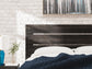 Hollivern King Panel Bed, Dresser, Mirror, Chest and Nightstand