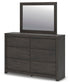 Fraluna King Panel Bed, Dresser and Mirror