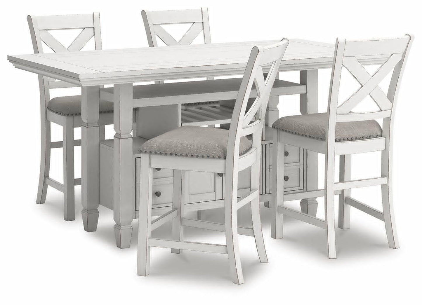 Robbinsdale Counter Height Dining Table and 4 Barstools