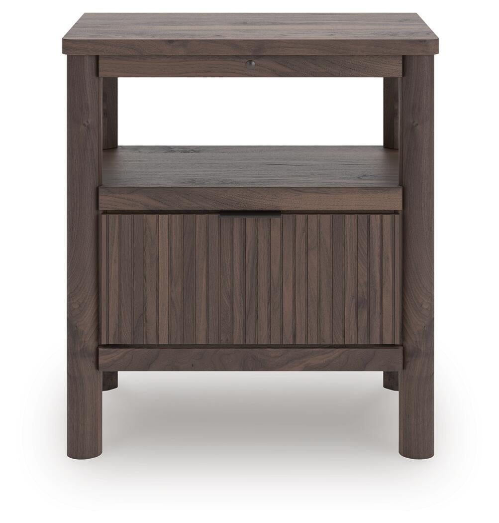 Pamytta Full Panel Bed, Dresser, Mirror, Chest and Nightstand