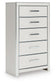 Zuraleus King Upholstered Panel Platform Bed, Dresser, Mirror, Chest and Nightstand