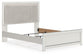 Zuraleus Queen Upholstered Panel Bed, Dresser and Mirror