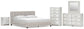 Zuraleus California King Upholstered Bed, Dresser, Mirror, Chest and Nightstand