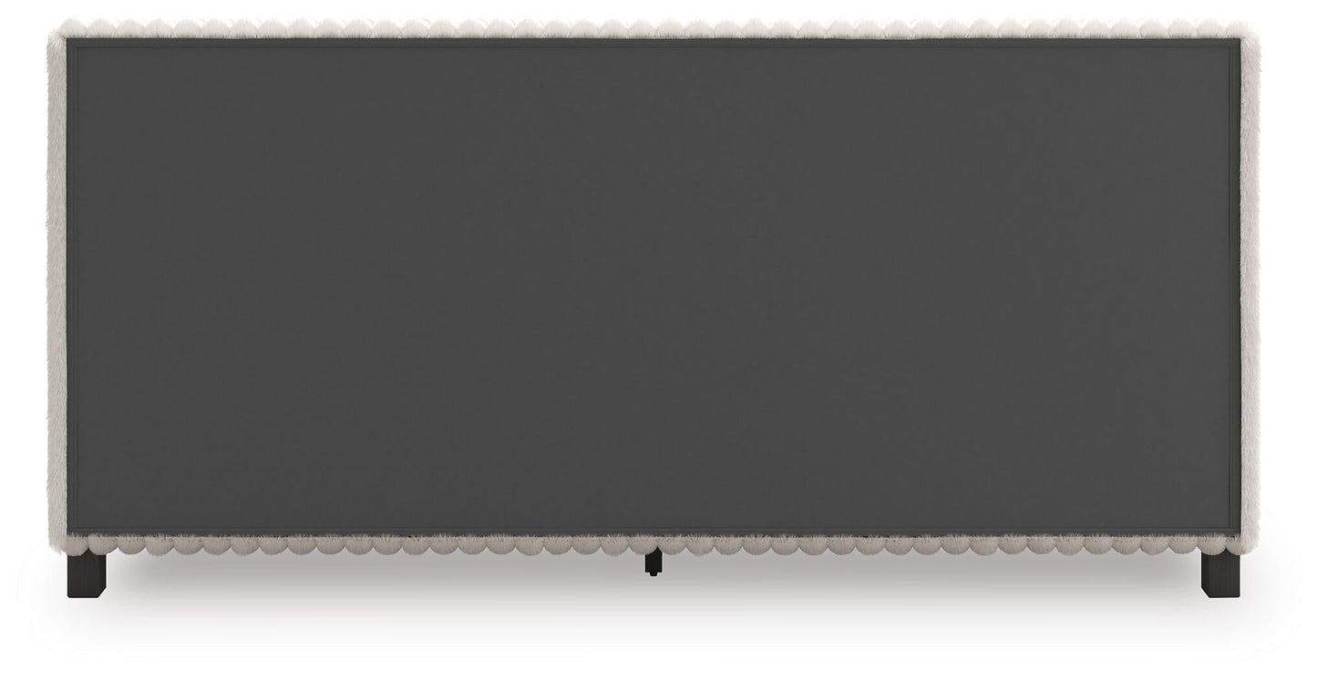 Zuraleus King Upholstered Bed, Dresser, Mirror and Nightstand
