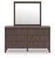 Pamytta Queen Panel Bed, Dresser, Mirror, Chest and Nightstand