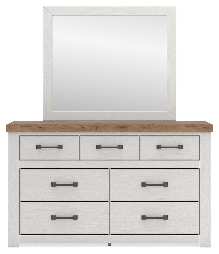 Savonport Queen Panel Bed with Storage. Dresser, Mirror and Nightstand