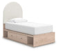 Arloster Twin Upholstered Panel Bed with Storage