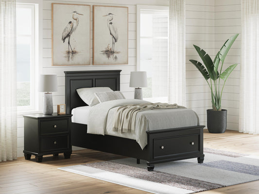Lanolee Twin Panel Storage Bed