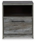 Baystorm King Panel Headboard with Mirrored Dresser, Chest and Nightstand