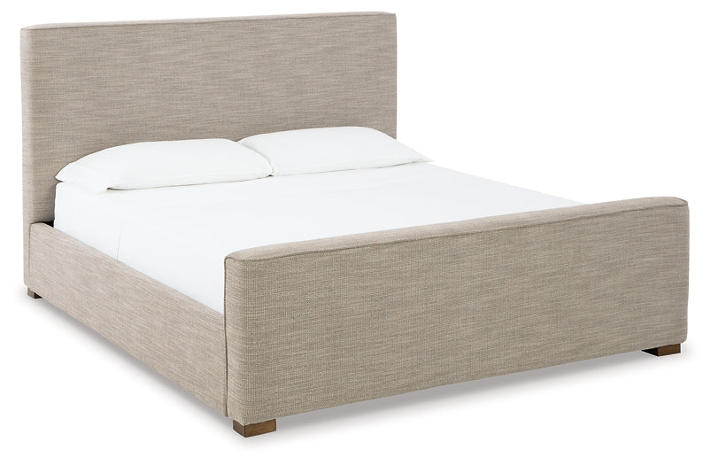 Dakmore Queen Upholstered Bed with Dresser