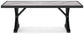 Beachcroft RECT Dining Table w/UMB OPT